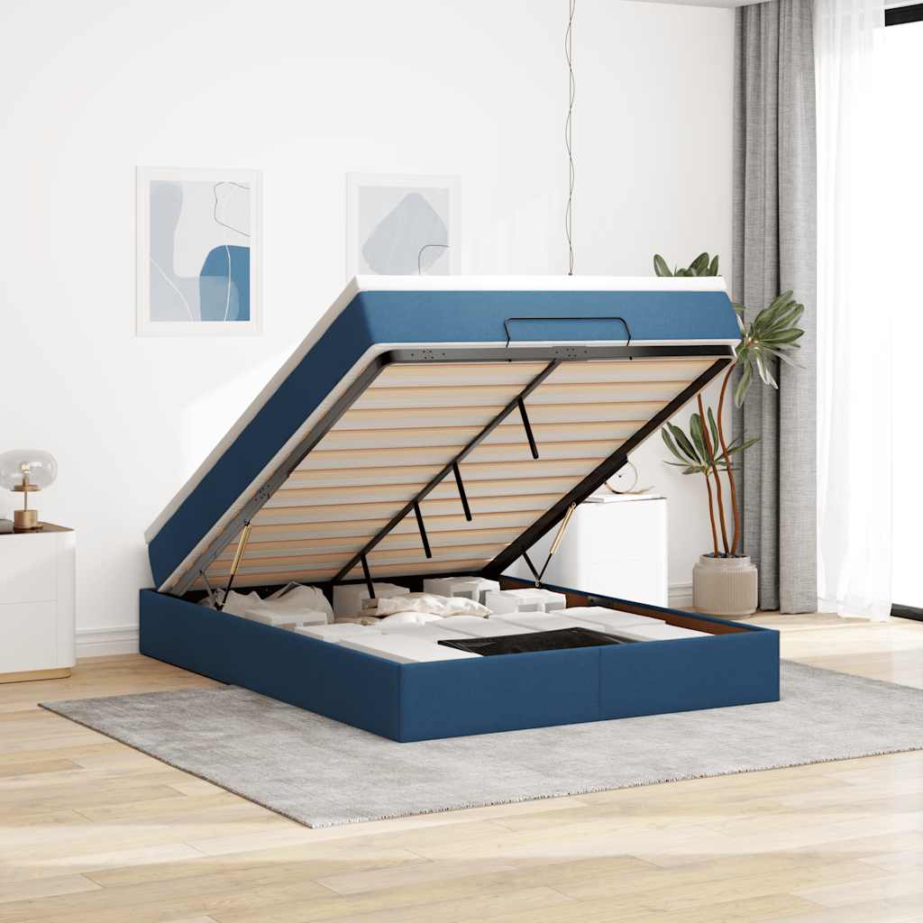 Ottoman-Bett Mit Matratze Stoff
