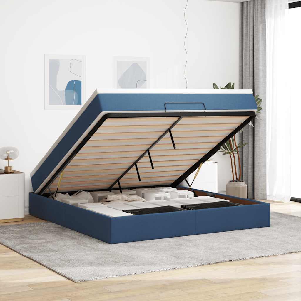 Ottoman-Bett Mit Matratze Stoff