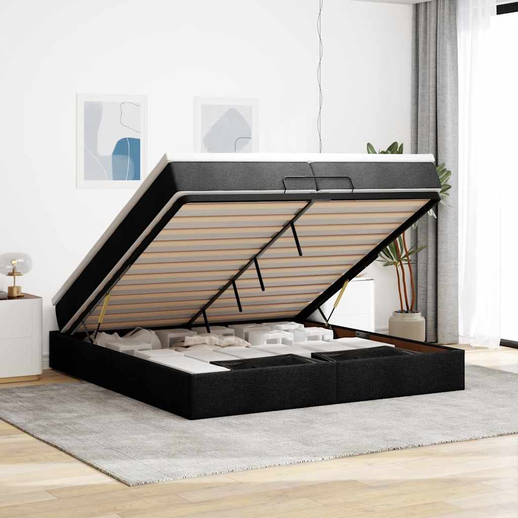 Ottoman-Bett Mit Matratze Stoff
