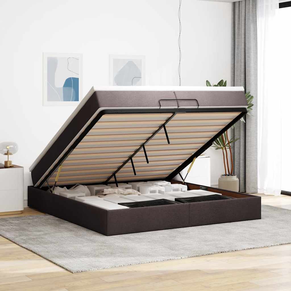 Ottoman-Bett Mit Matratze Stoff