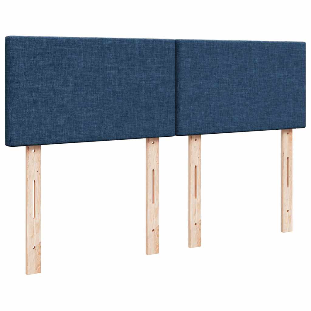 Ottoman-Bett Mit Matratze Stoff Blau