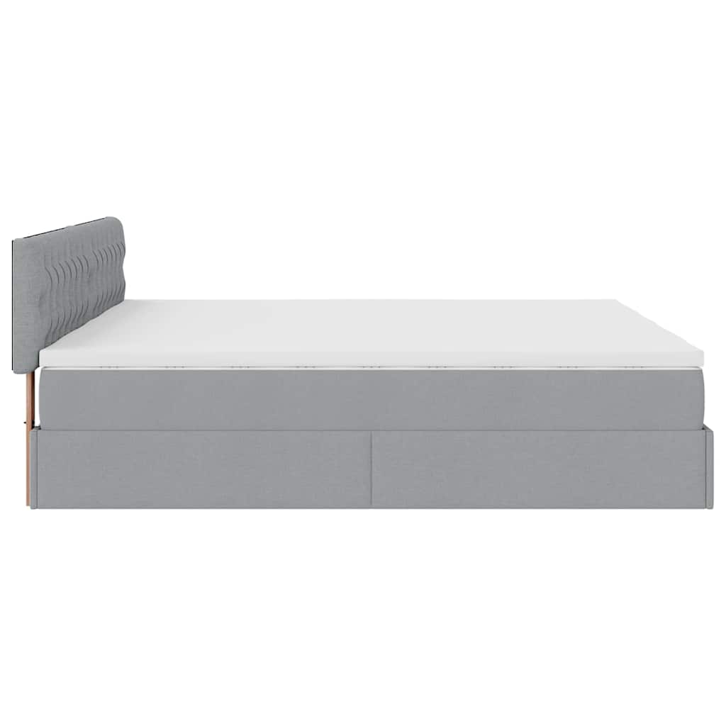 Ottoman-Bett Mit Matratzen Stoff