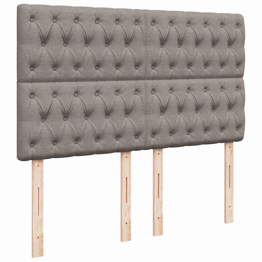 Ottoman-Bett Mit Matratze & Leds Stoff Taupe