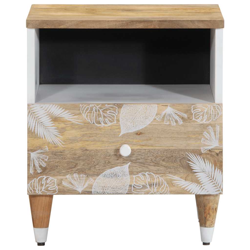 Nachttisch 40X33X46 Cm Massivholz Mango