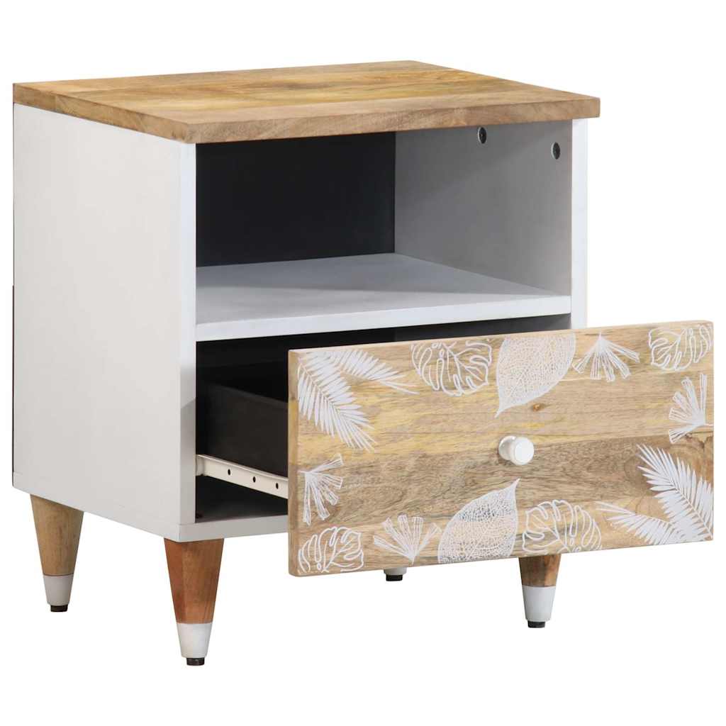 Nachttisch 40X33X46 Cm Massivholz Mango