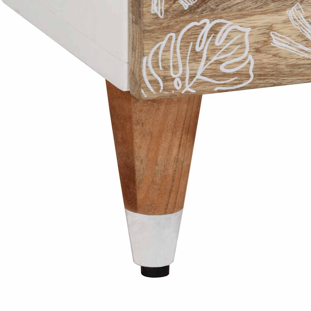 Nachttisch 40X33X46 Cm Massivholz Mango