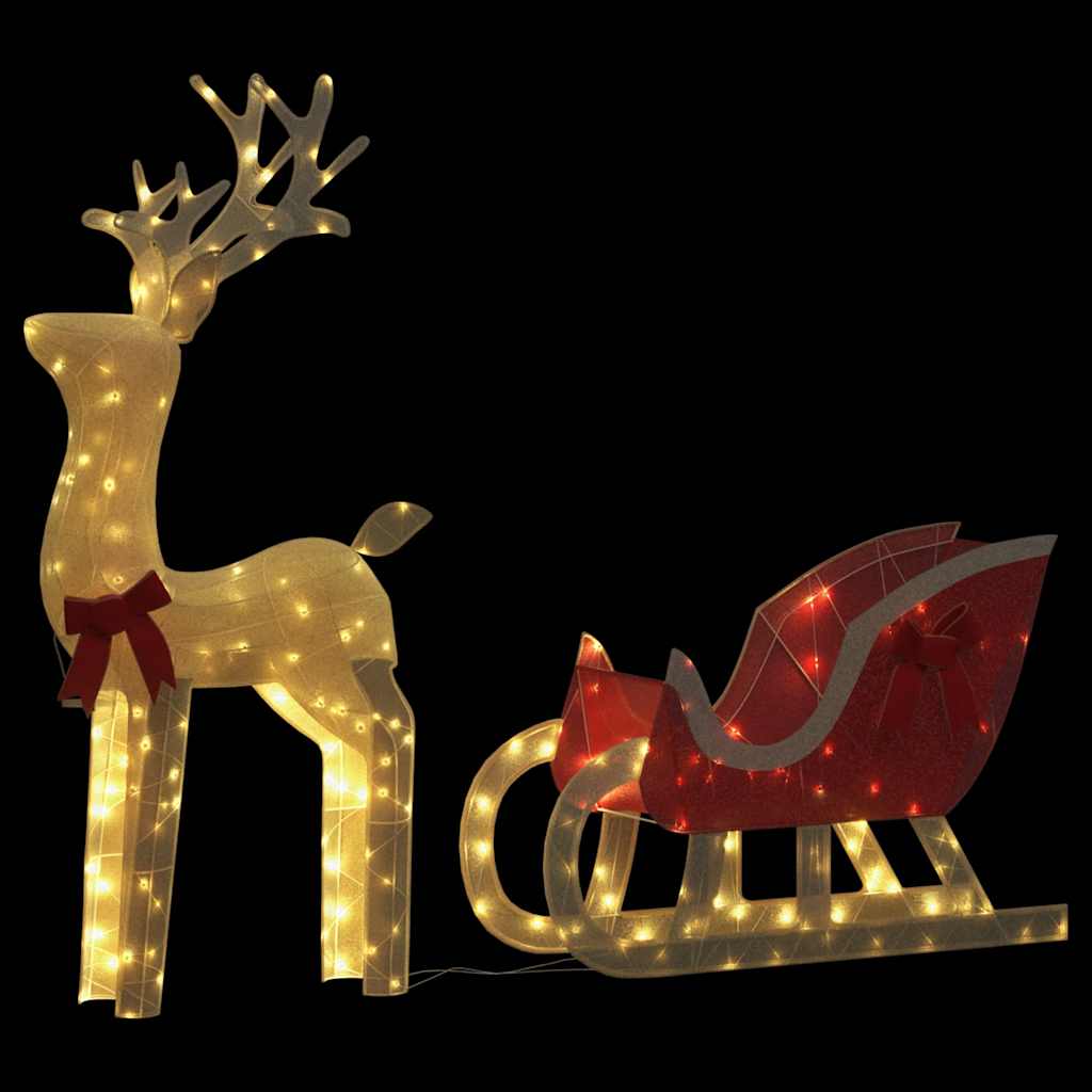 Led-Rentiere Mit Schlitten 100 Leds