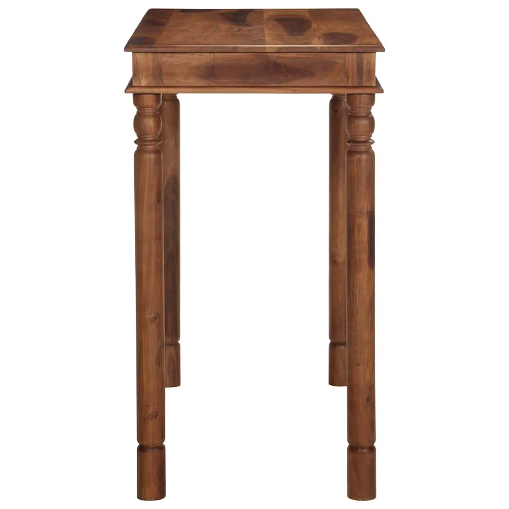 Bartisch 120X60X107 Cm Massivholz Akazie Braune Eiche