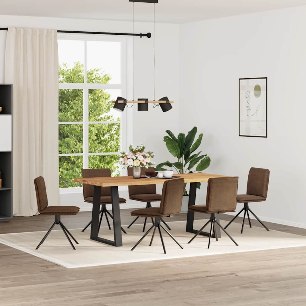 Esszimmerstühle 6 Stk. Wildleder-Optik