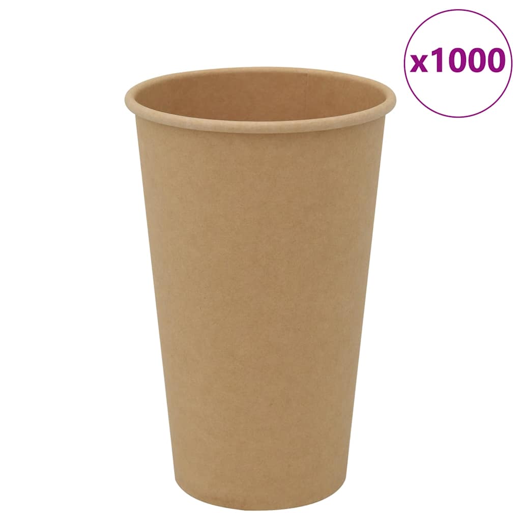 Pappbecher 1000 Stk. 8Oz 200Ml Braun