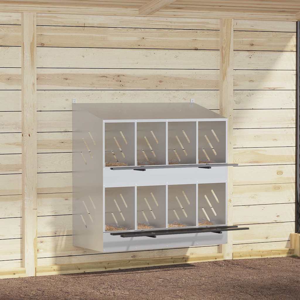 Hühner-Nistkasten Mit 4 Fächern Metall
