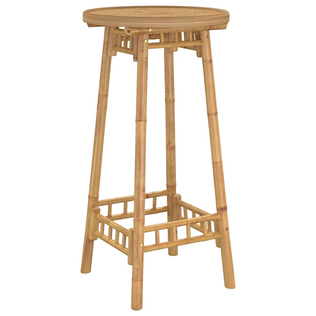 3-Tlg. Outdoor-Bar-Set Klappbar Bambus