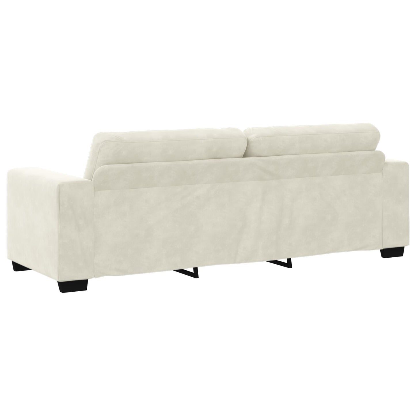 2-Teilige Sofagarnitur Mit Kissen Creme Velvet
