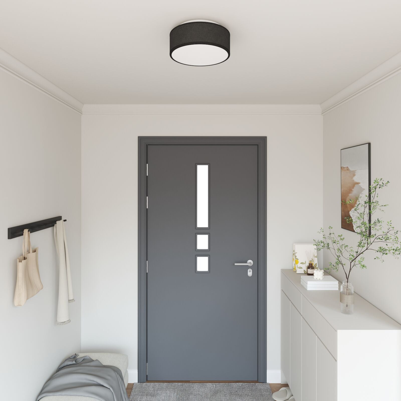 Deckenleuchten Ø 30 Cm Stoff E27