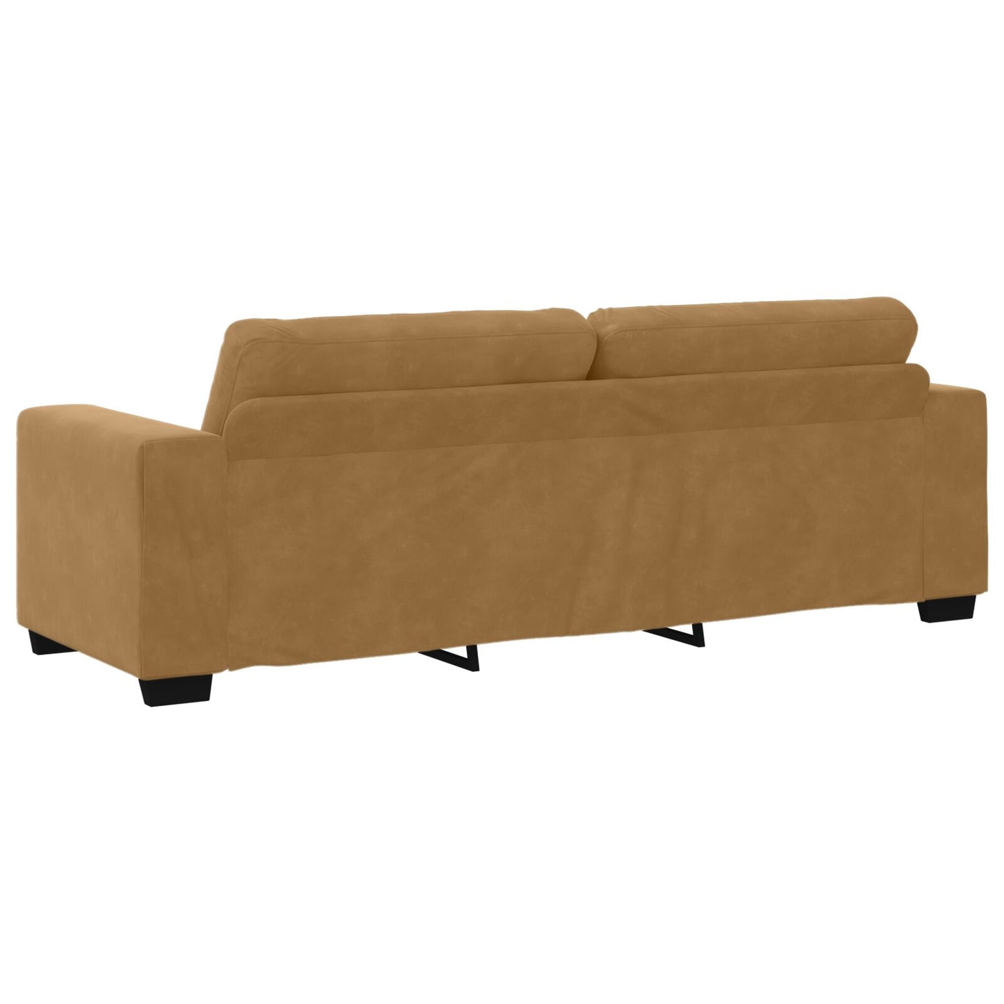 2-Teiliger Sofa-Set Mit Kissen Aus Braunem Samt