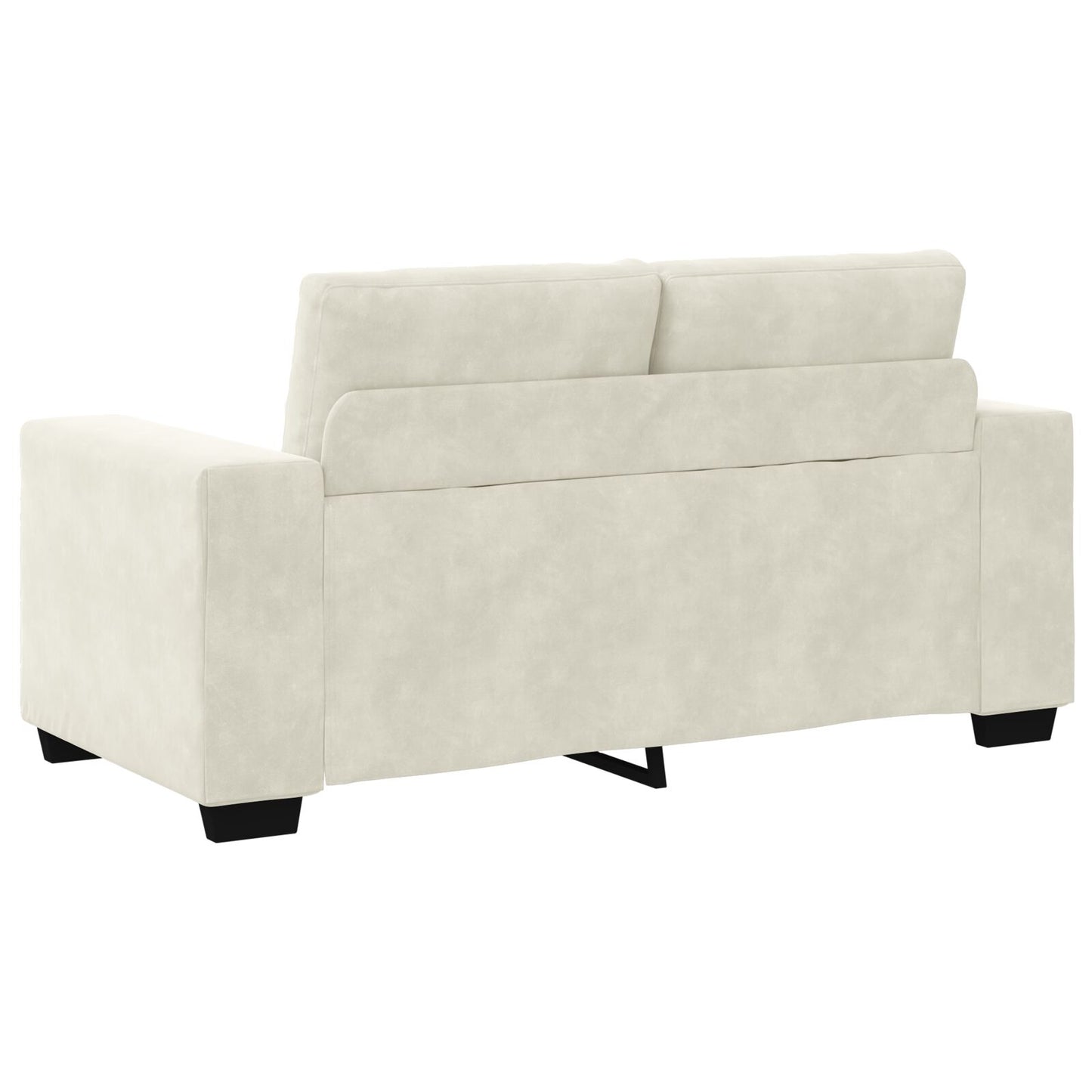2-Teilige Sofagarnitur Mit Kissen Creme Velvet