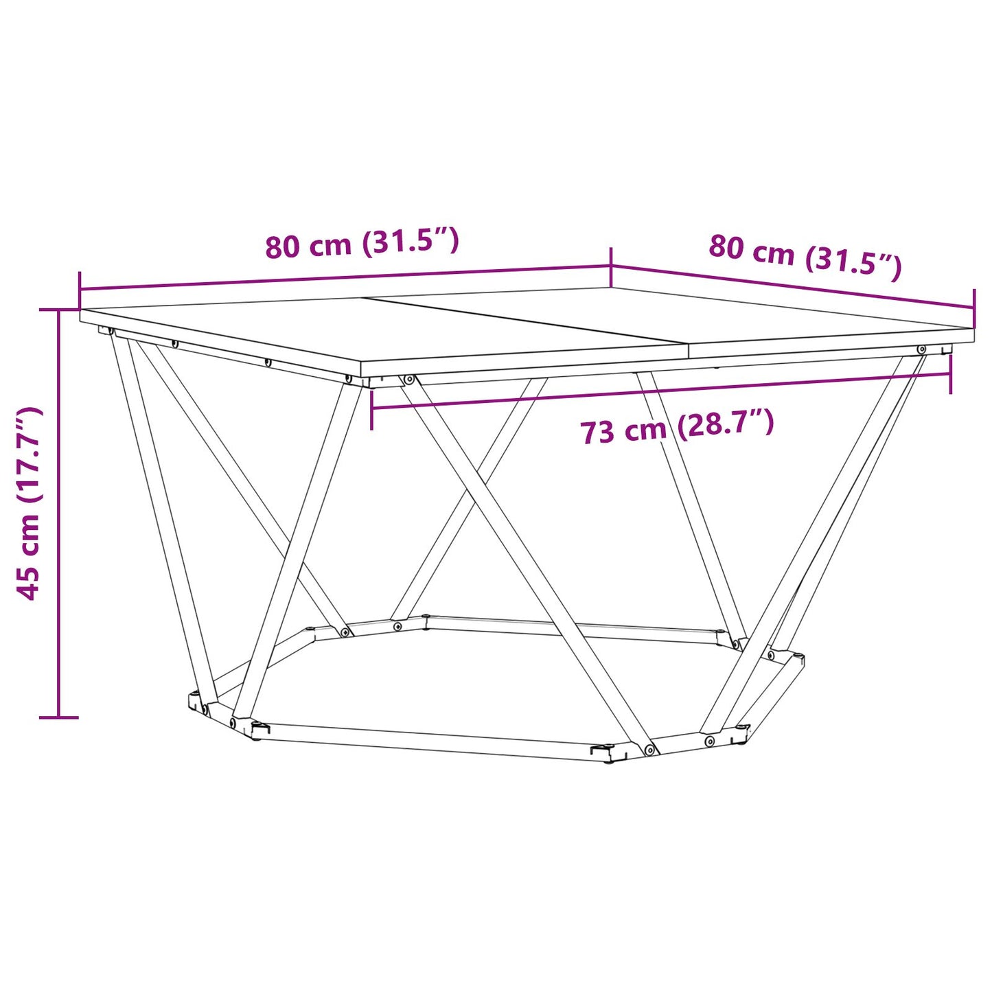 Couchtisch Massivholz Altholz Mittel