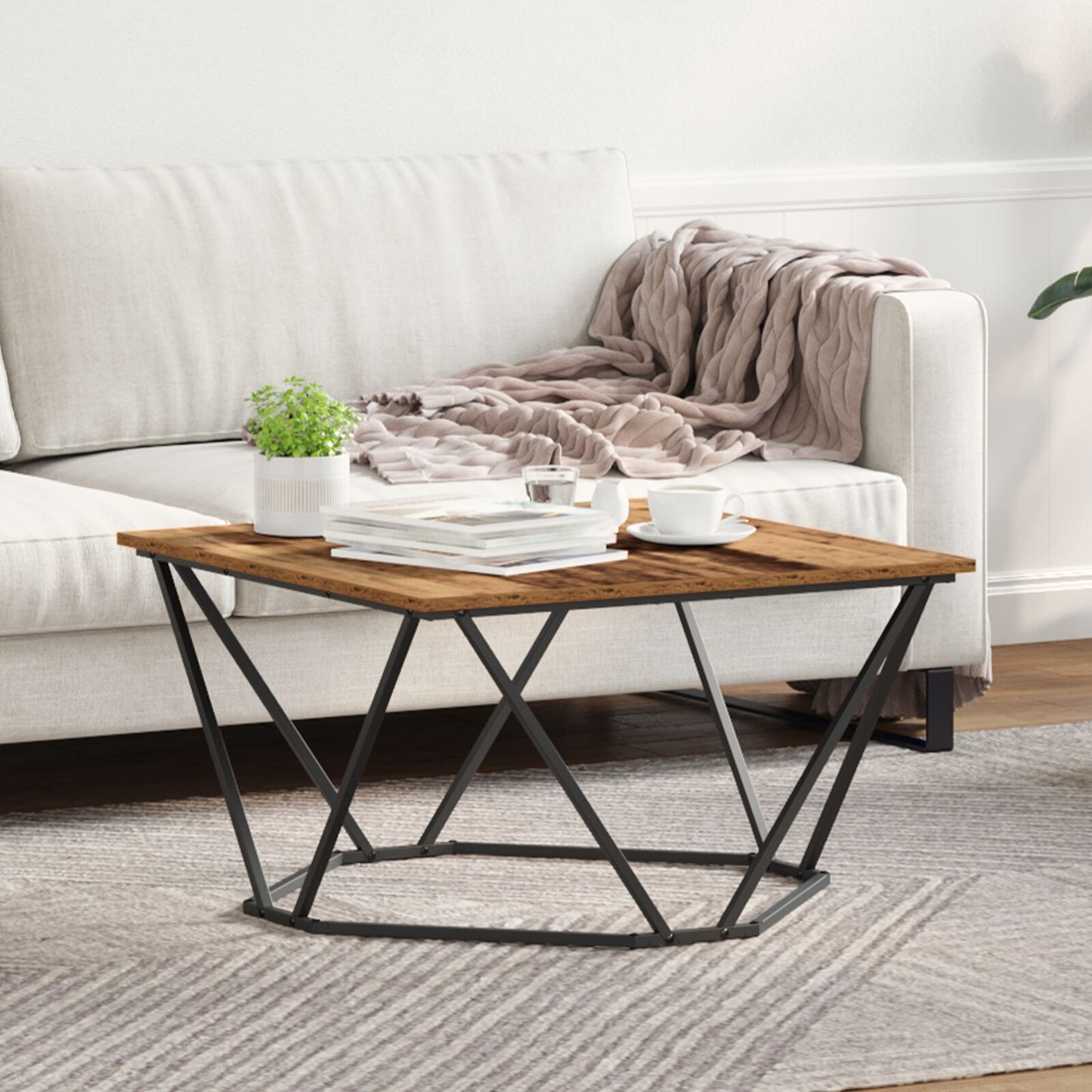 Couchtisch Massivholz Altholz Mittel