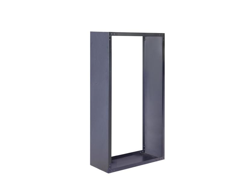 Holzregal Metall, 75 x 35 x 149 cm, Schwarz Kaminholzregal, zum Lagern von Brennholz
