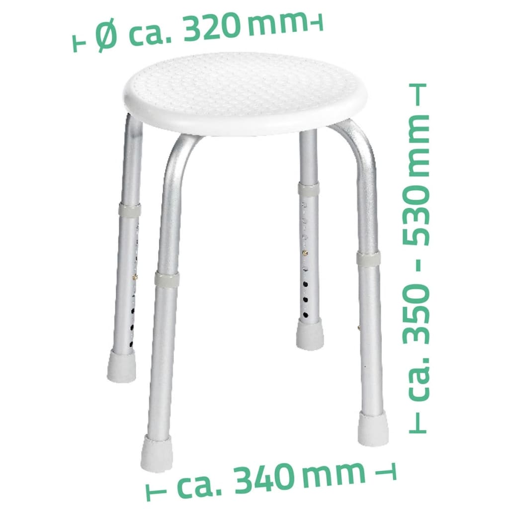 Ridder Duschhocker Weiß 110 Kg A00603101