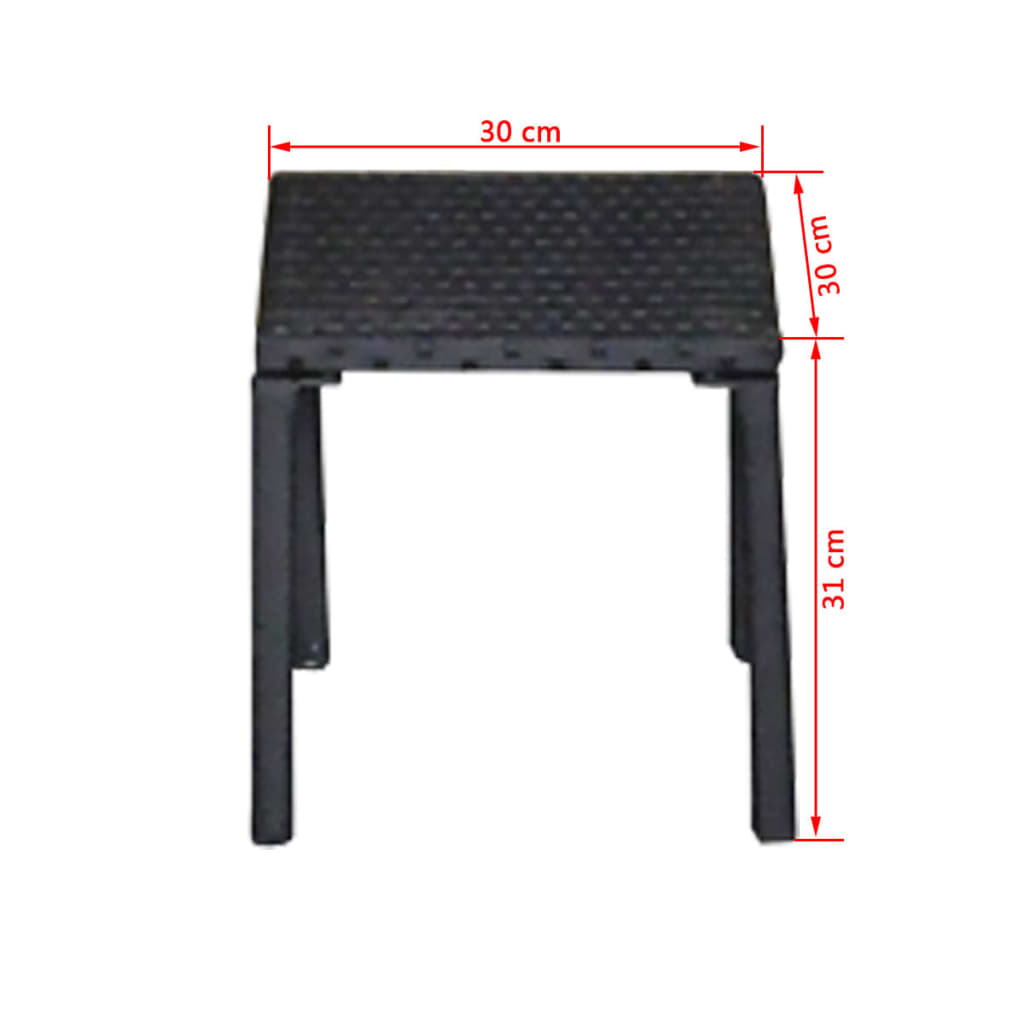 Sonnenliegen Mit Tisch Poly Rattan