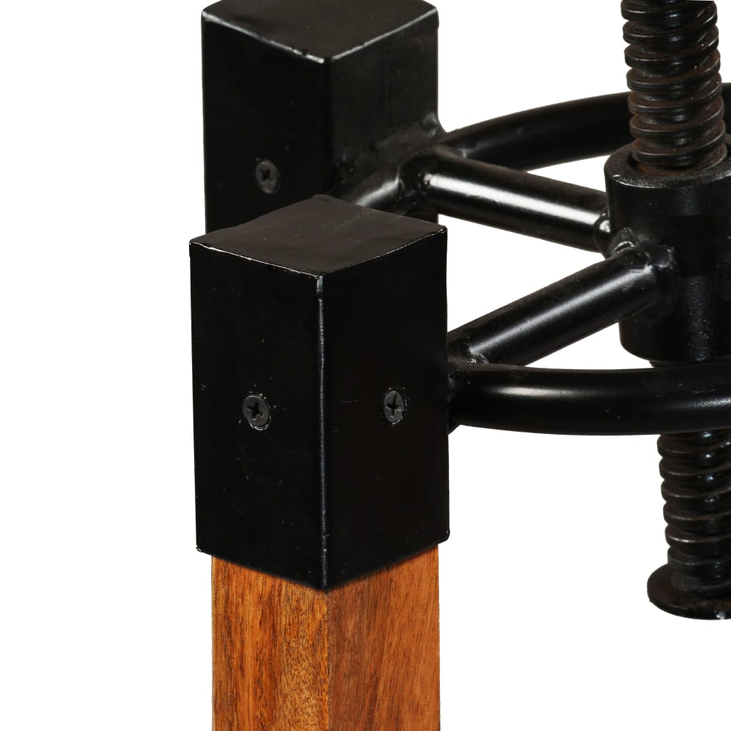Barhocker 2 Stk. Mango Massivholz Gelb