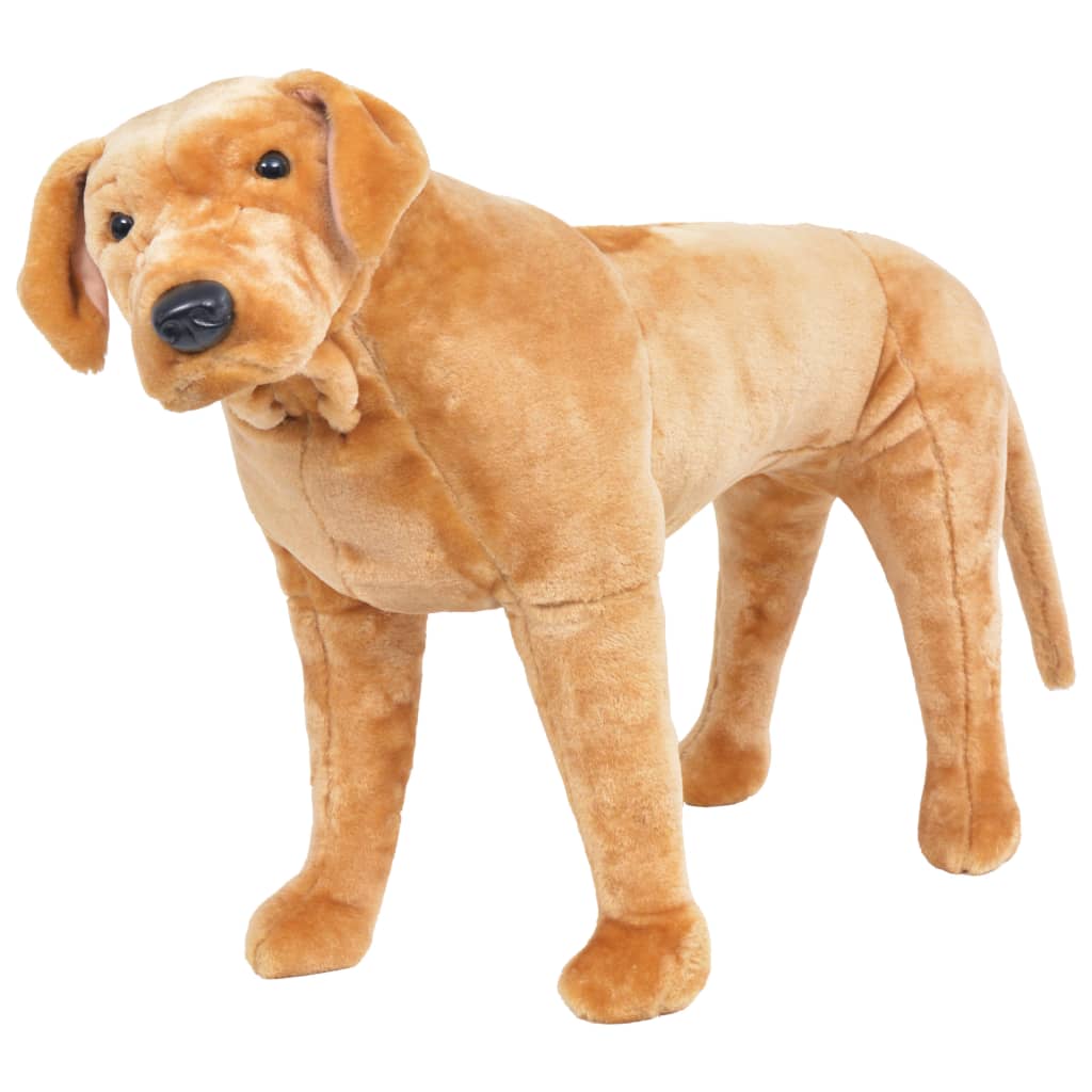 Plüschtier Hund Stehend Plüsch Hellbraun Xxl