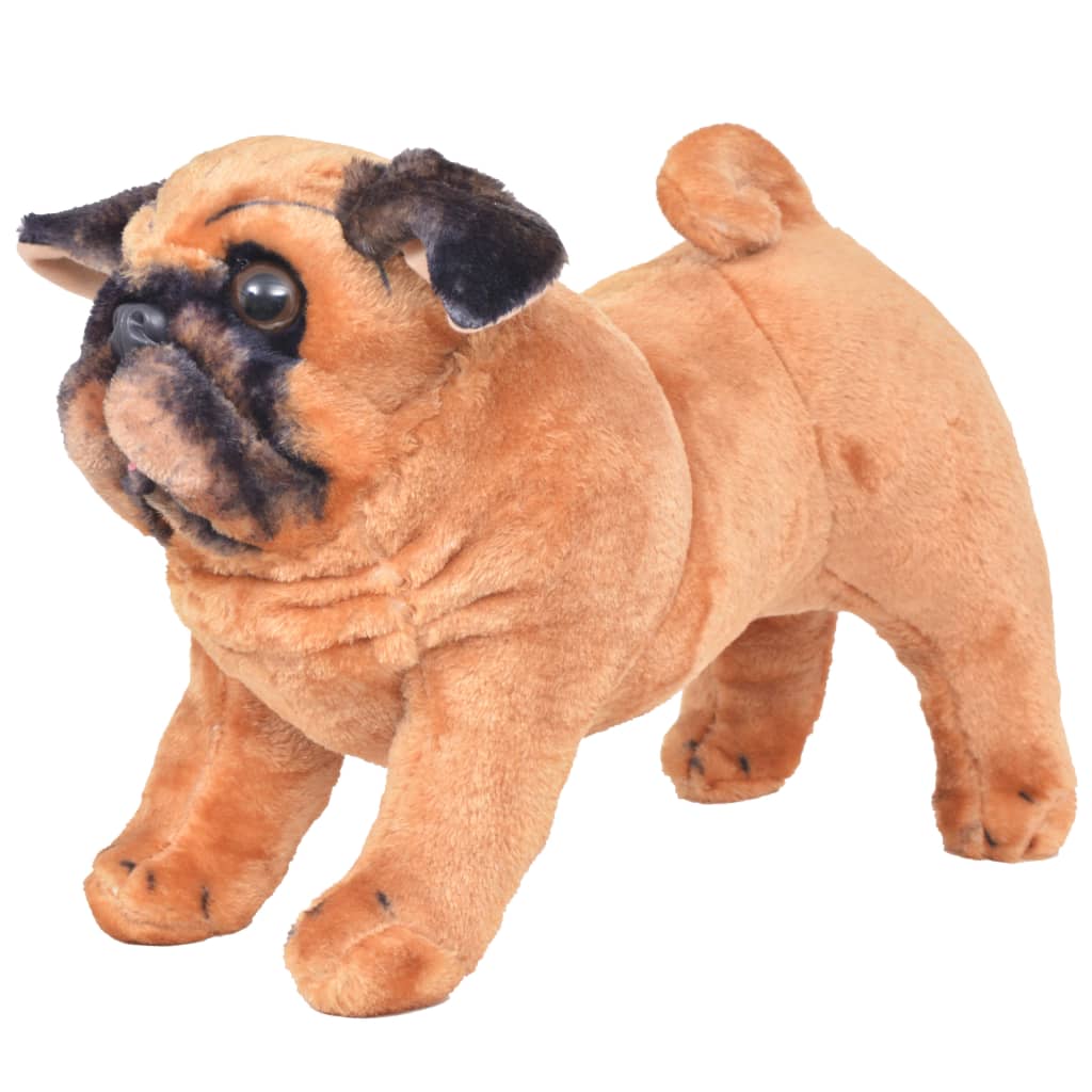 Plüschtier Hund Stehend Plüsch Hellbraun Xxl