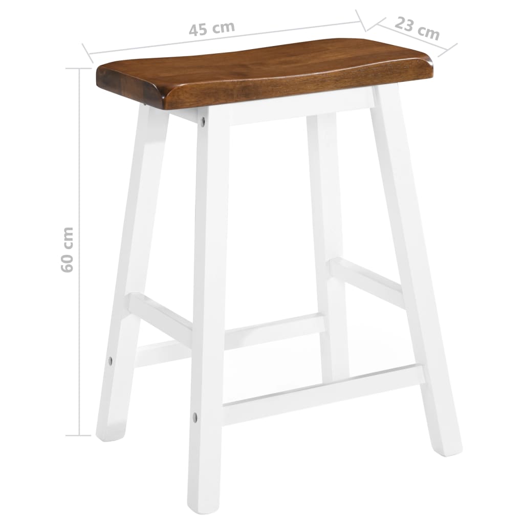Bartisch- Und Hocker-Set 3-Tlg. Massivholz