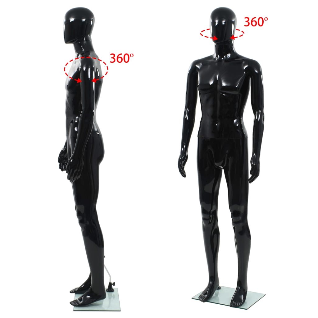 E Schaufensterpuppe Mit Glassockel 185 Cm