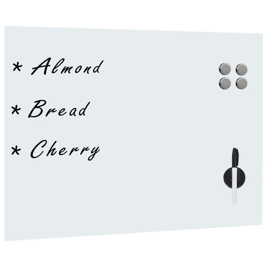 Magnetisches Whiteboard Wandmontage Glas