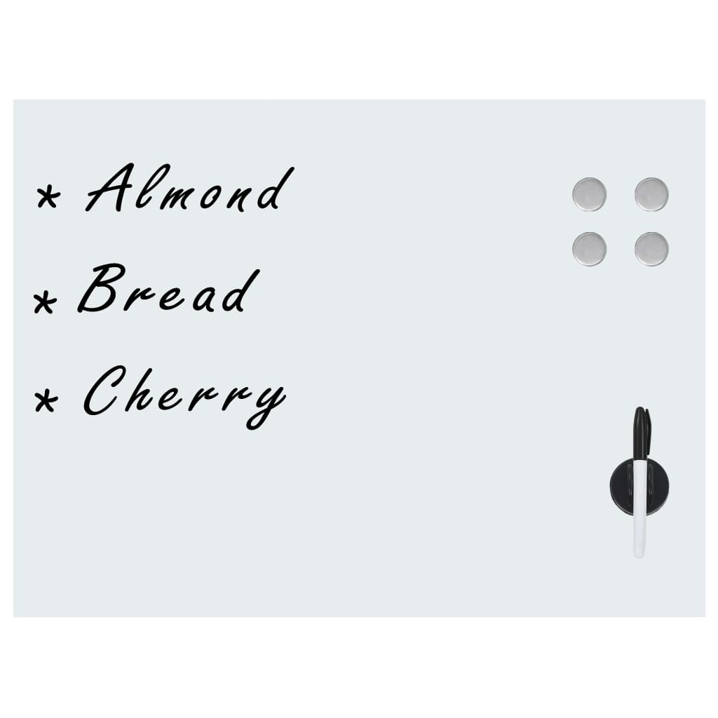 Magnetisches Whiteboard Wandmontage Glas