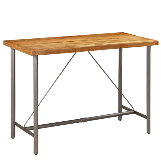 Bartisch Recyceltes Massivholz Teak