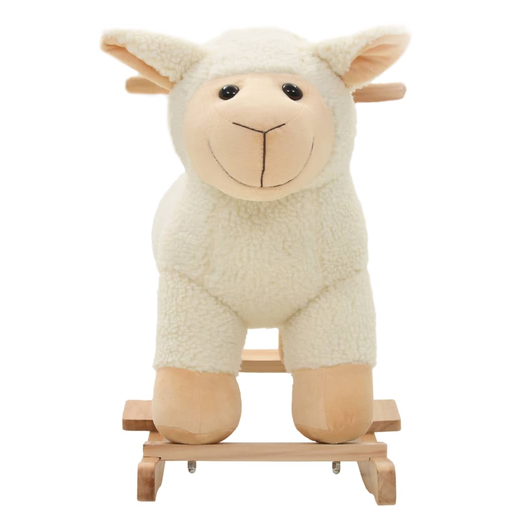 Schaukeltier Schaf Plüsch 78X34X58 Cm Weiß
