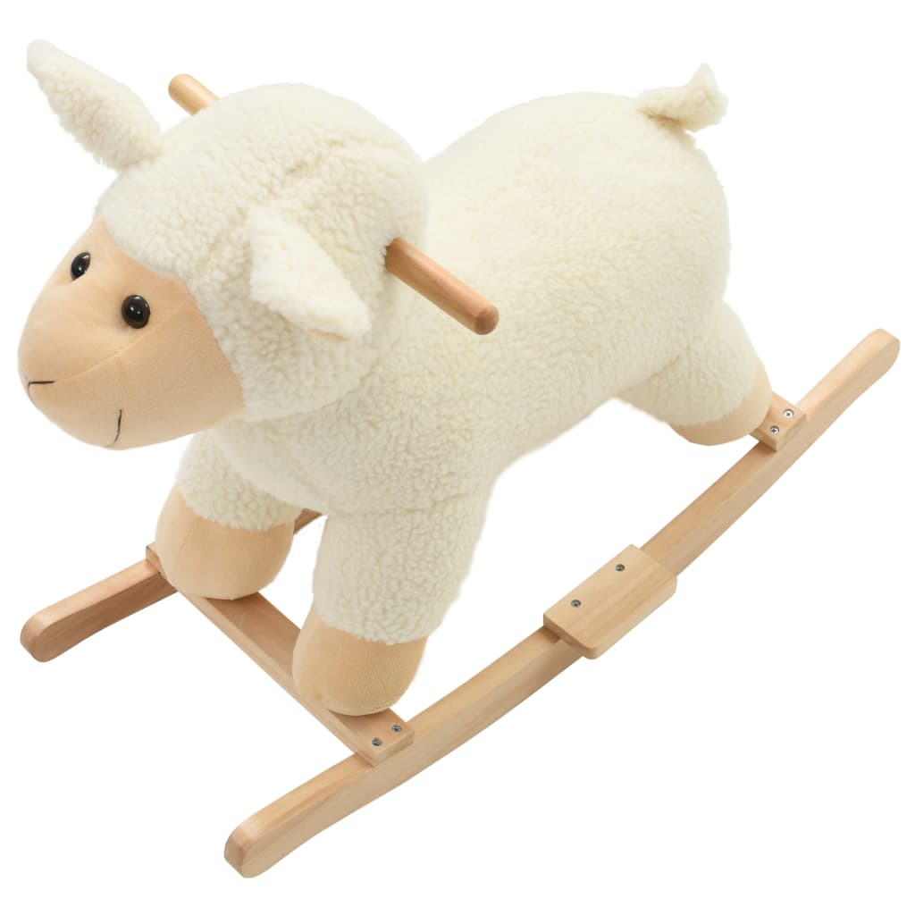 Schaukeltier Schaf Plüsch 78X34X58 Cm Weiß