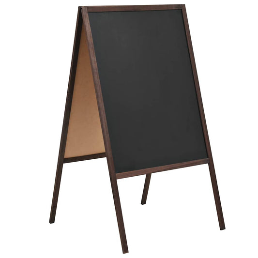 Tafel Kundenstopper Doppelseitig Zedernholz Freistehend 60×80Cm