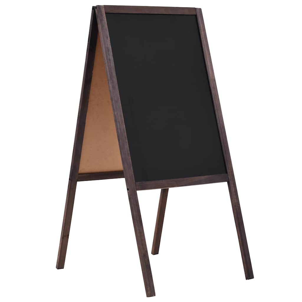 Tafel Kundenstopper Doppelseitig Zedernholz Freistehend 60×80Cm