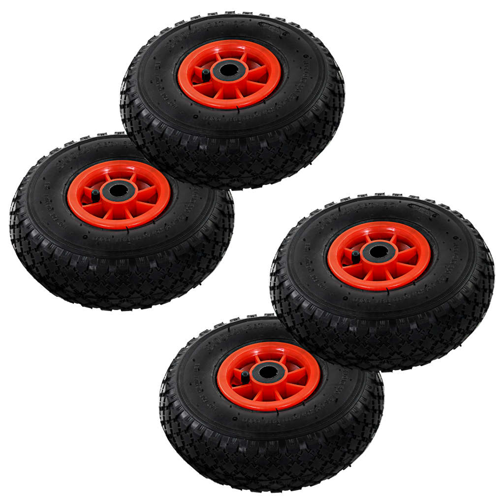 Sackkarrenräder 2 Stk. Gummi 3,00-4 (245X82)