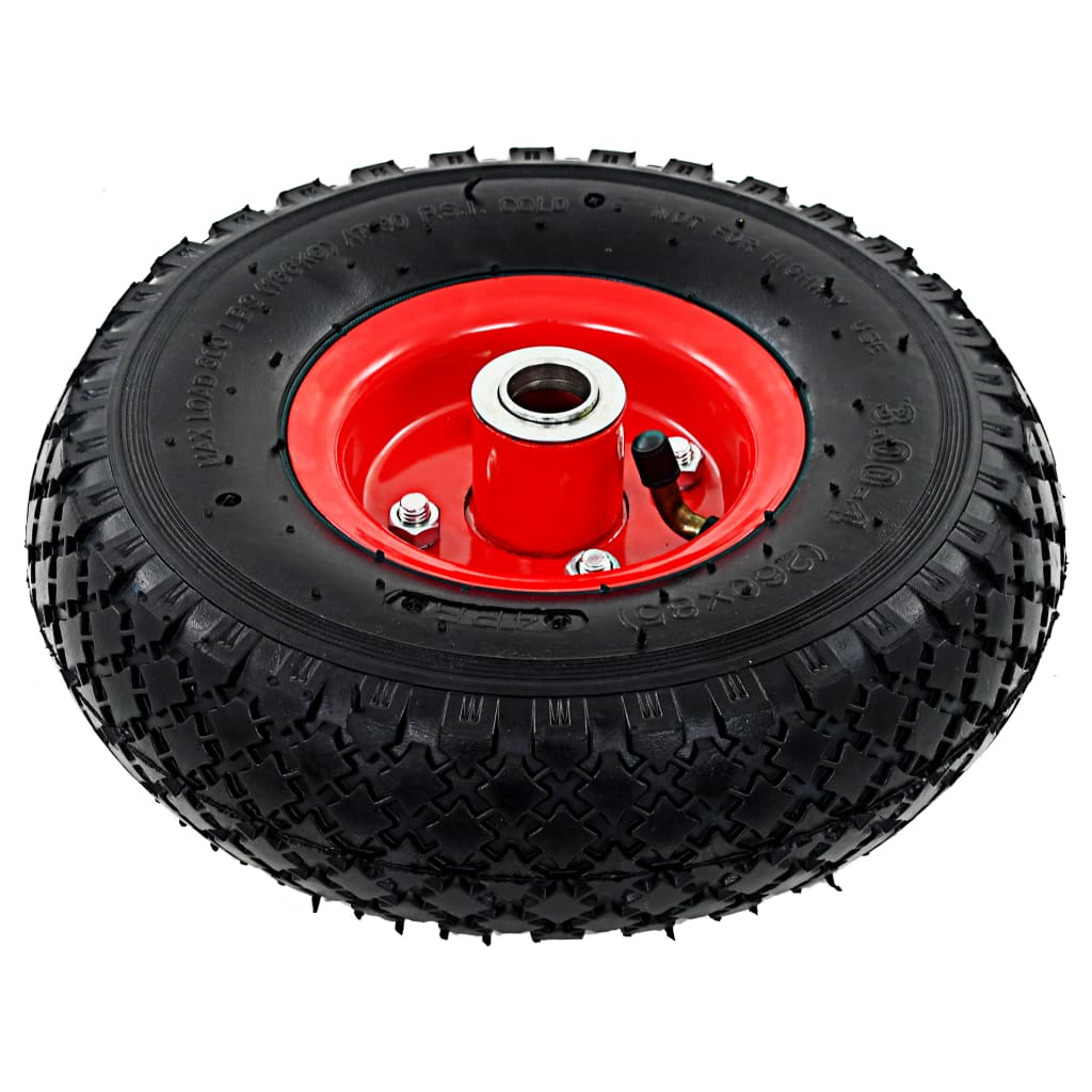 Sackkarrenräder 2 Stk. Gummi 3,00-4 (245X82)