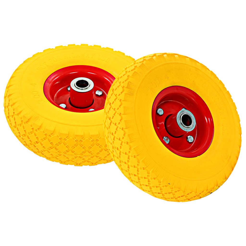 Sackkarrenräder 4 Stk. Pu Vollgummireifen 3.00-4