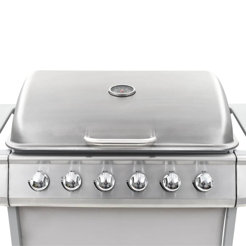 Gasgrill Mit 6 Flammen Edelstahl N