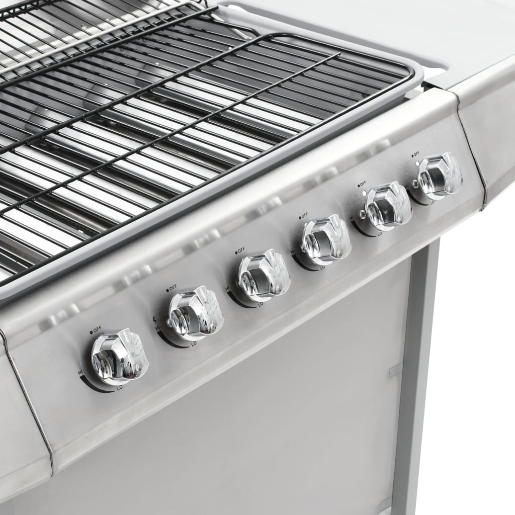 Gasgrill Mit 6 Flammen Edelstahl N