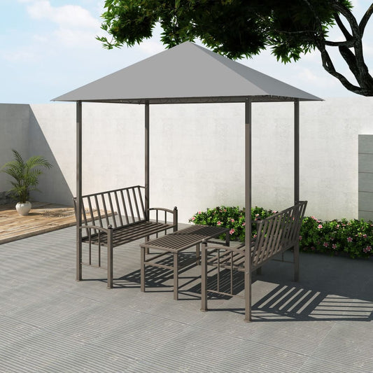 Gartenpavillon Mit Tisch Und Bänken 2,5X1,5X2,4 M