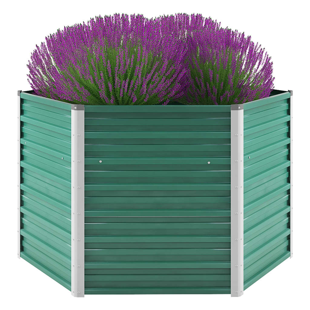 Garten-Hochbeet 129X45 Cm Verzinkter Stahl