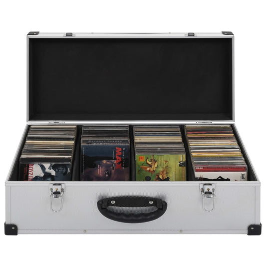 Cd-Koffer Für 80 Cds Aluminium Abs N