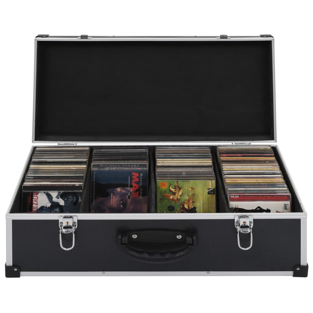 Cd-Koffer Für 80 Cds Aluminium Abs N