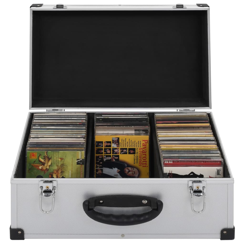 Cd-Koffer Für 80 Cds Aluminium Abs N