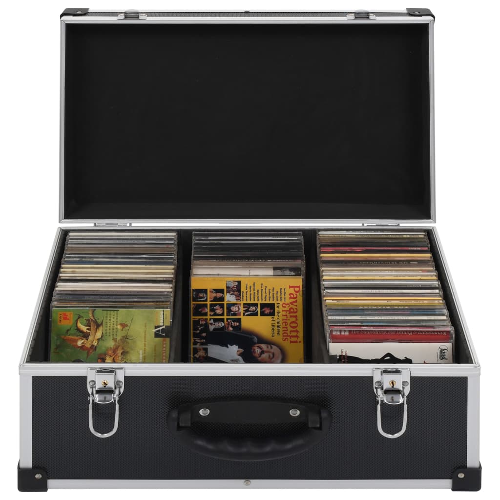 Cd-Koffer Für 80 Cds Aluminium Abs N
