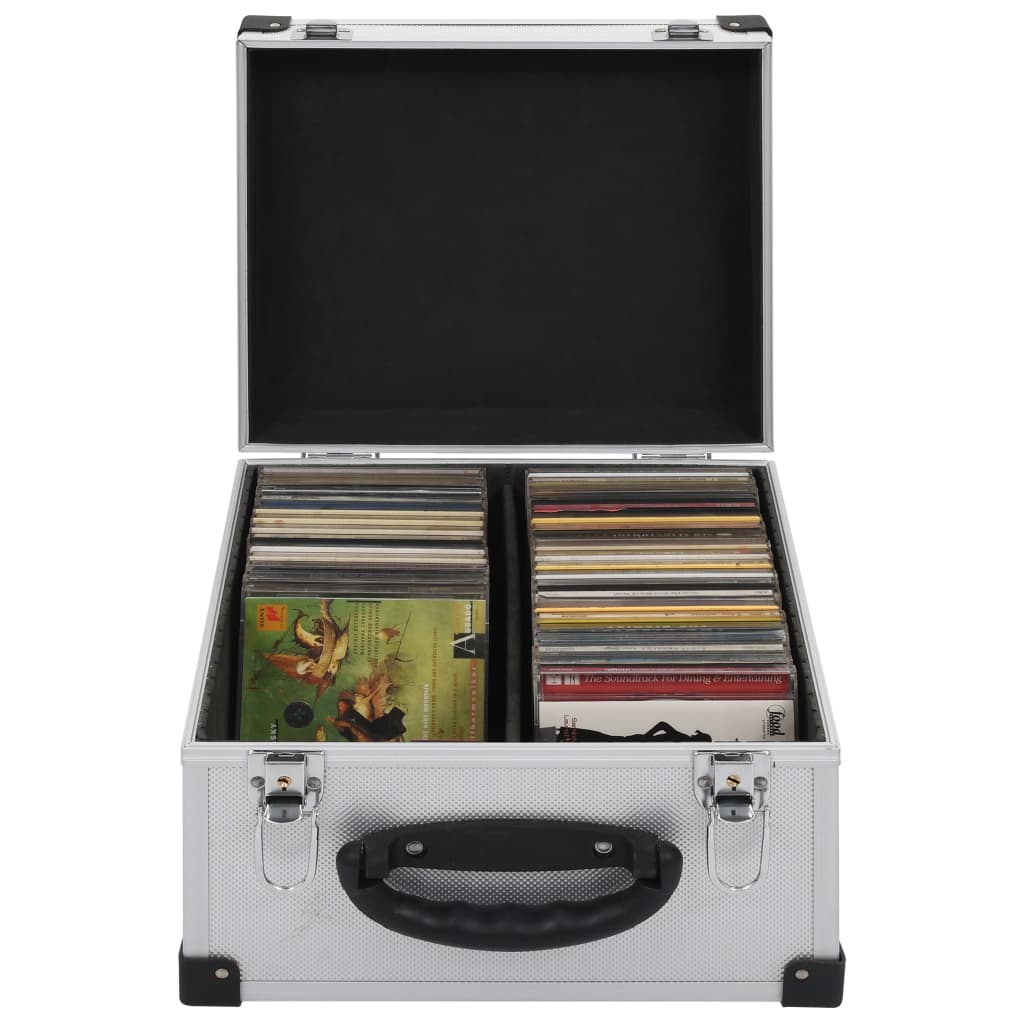 Cd-Koffer Für 80 Cds Aluminium Abs N