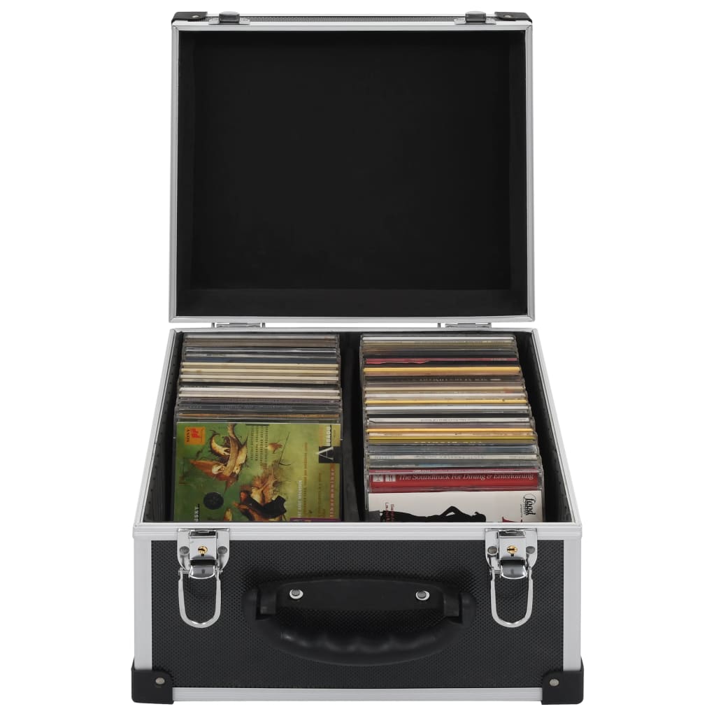 Cd-Koffer Für 80 Cds Aluminium Abs N